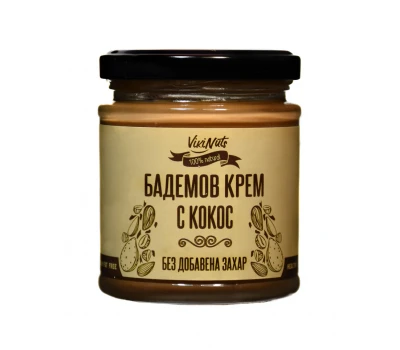 Тахан, бадемов крем с кокос