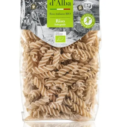 Био Фусили от пълнозърнест ориз, без глутен, Pasta d'Alba, 250 г