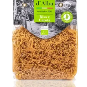 Био паста от ориз и морков, без глутен, Pasta d'Alba, 250 г