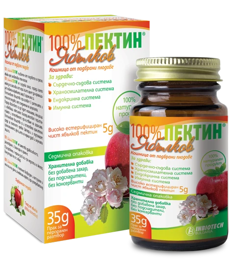 100% Ябълков ПЕКТИН, Inbiotech, 35 г