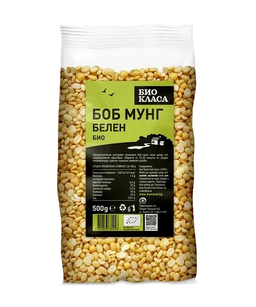 Био Боб Мунг, белен, 500 г, Био Класа