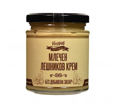 Млечен лешников крем, 200 г, VikiNuts