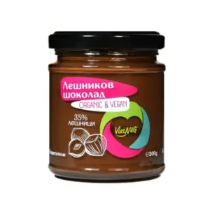 Лешников шоколад, 200 г, VikiNuts, течен шоколад с лешници