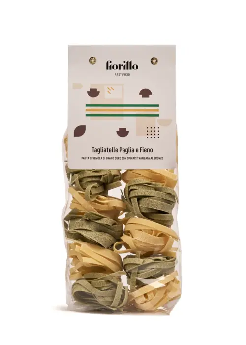 Италианска паста, талиателе Paglia e Fieno, Fiorillo, 500 г