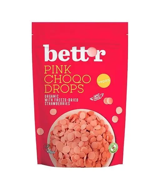 Био Капки розов шоколад, 200 г, Bett'r