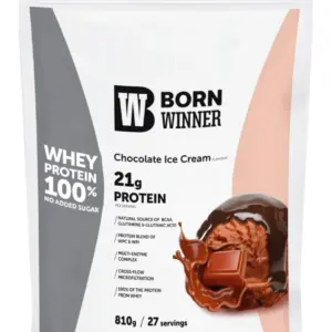 Суроватъчен протеин на прах с вкус на шоколадов сладолед 810 г, Born Winner