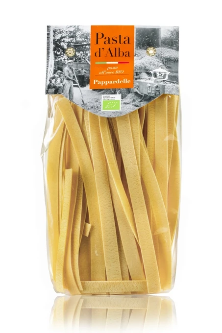 Био Папарделе с биологични яйца, Pasta d'Alba, 250 г, италианска паста, макарони
