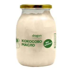 Био Кокосово масло, без аромат, Dragon Superfoods, 1 л
