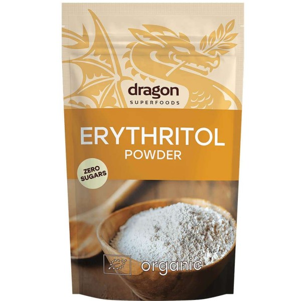 Еритритол, Dragon Superfoods, 250 г, подсладител, без калории, заместител на захарта