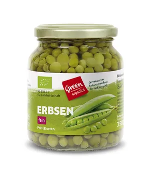 Био Грах в буркан, Green Organics, 350 г
