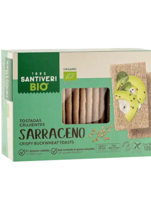 Био Крисп тост от Елда (без глутен, веган), Santiveri, 100 г