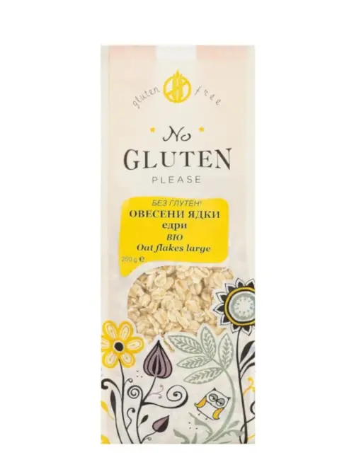 Био Овесени ядки, едри, без глутен, No Gluten Please, 250 г