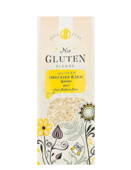 Био Овесени ядки, фини, без глутен, No Gluten Please, 250 г