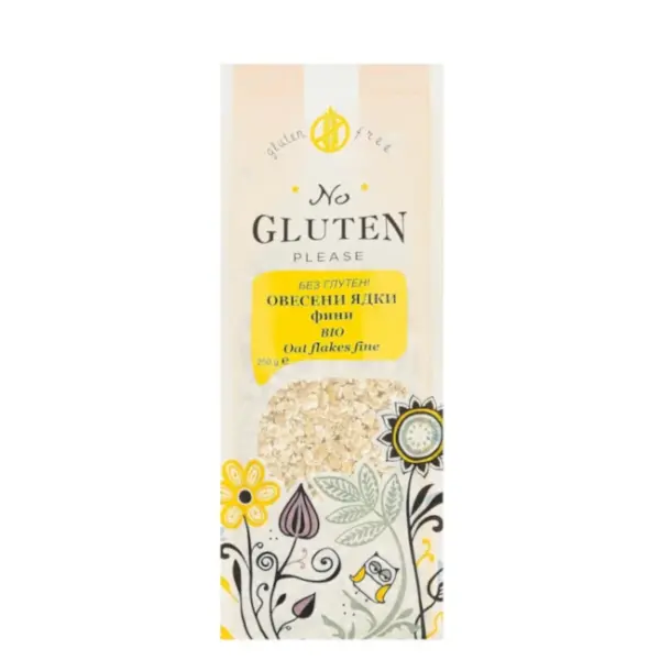 Био Овесени ядки, фини, без глутен, No Gluten Please, 250 г