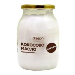 Био Кокосово масло, студено пресовано, Dragon Superfoods, 1 л, студено пресовано масло
