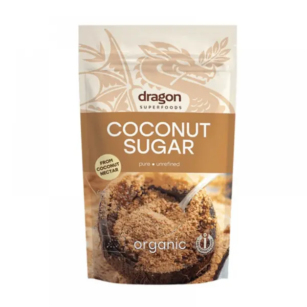 Био Кокосова захар, Dragon Superfoods, 250 г, нерафинирана захар