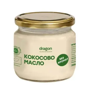 Био Кокосово масло, без аромат, Dragon Superfoods, 300 мл