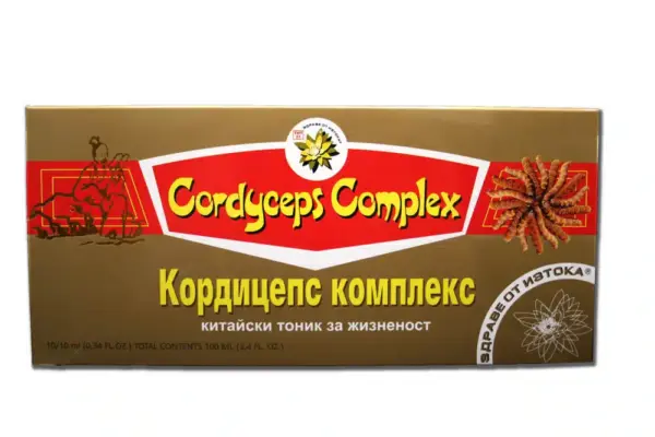 Кордицепс комплекс, ТНТ 21, флакони, 10 х 10 мл, астрагал, шизандра, антиоксидант, повишаване на жизнената енергия, тонус и издръжливост