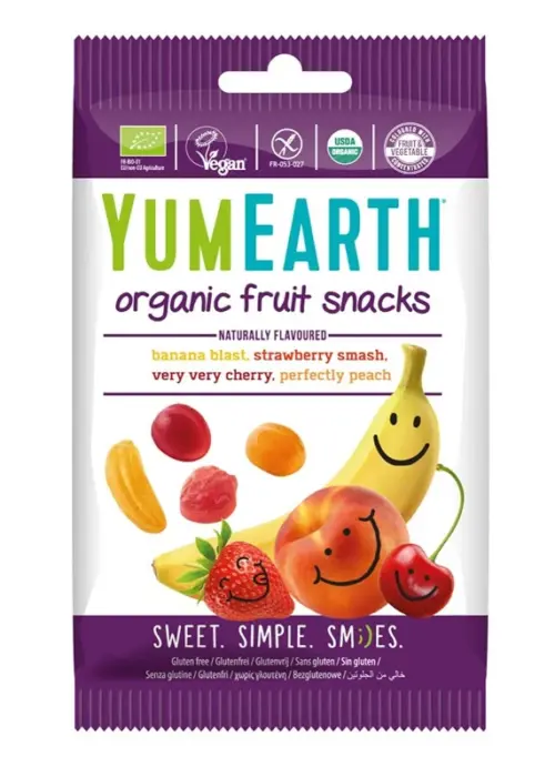 Био Желирани плодови бонбони, YumEarth, 50 г