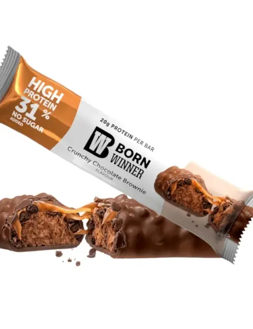 Протеинов бар Шоколадово брауни, Deluxe CRUNCHY, Born Winner, 64 г