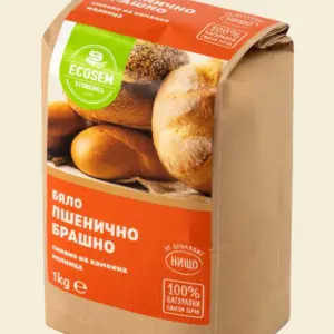 Бяло пшенично брашно, смляно на каменна мелница, Екосем, 1 кг